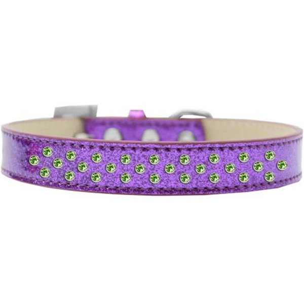 Unconditional Love Sprinkles Ice Cream Lime Green Crystals Dog CollarPurple Size 12 UN784160